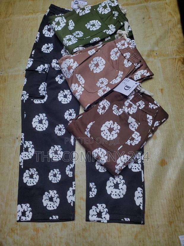 Quality Casual Designer Ready Made Tear Baggy Cargo Pant Trouser