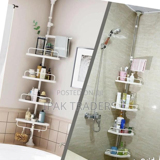 4 Tier Adjustable Telescopic Multi-Corner Shelf Organiser*