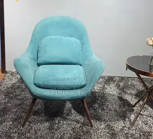 Home Chair; Elegant Single Fabric Accent Chair for Lounge Balcony