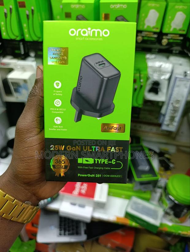 Oraimo 25w C To C Charger - main view
