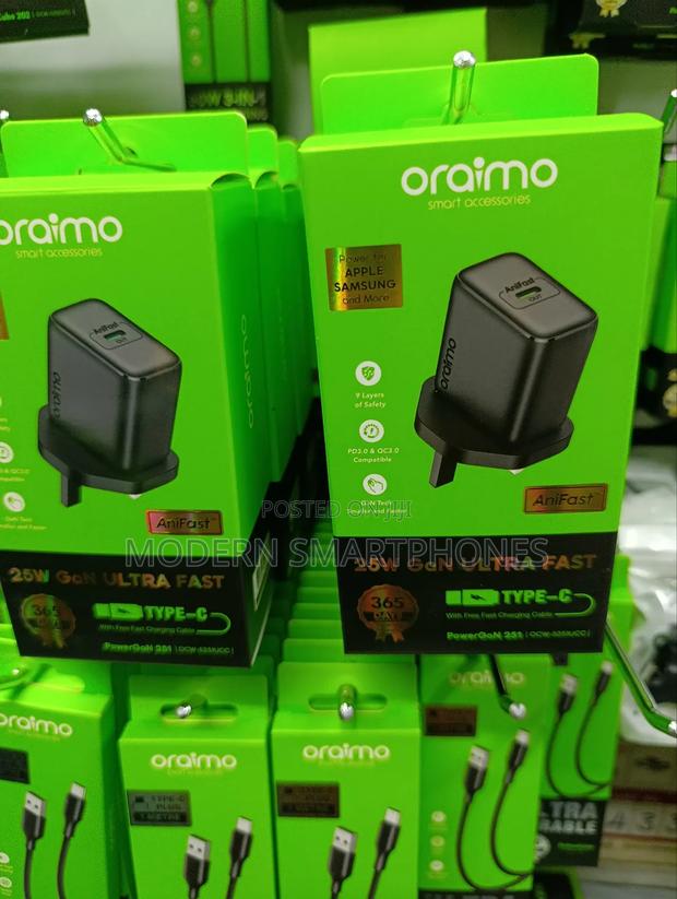 Oraimo 25w C To C Charger - thumbnail 2