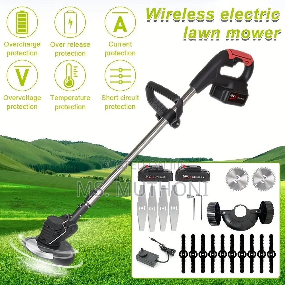 24v , 18000rpm Cordless Electric Grass Trimmer*
