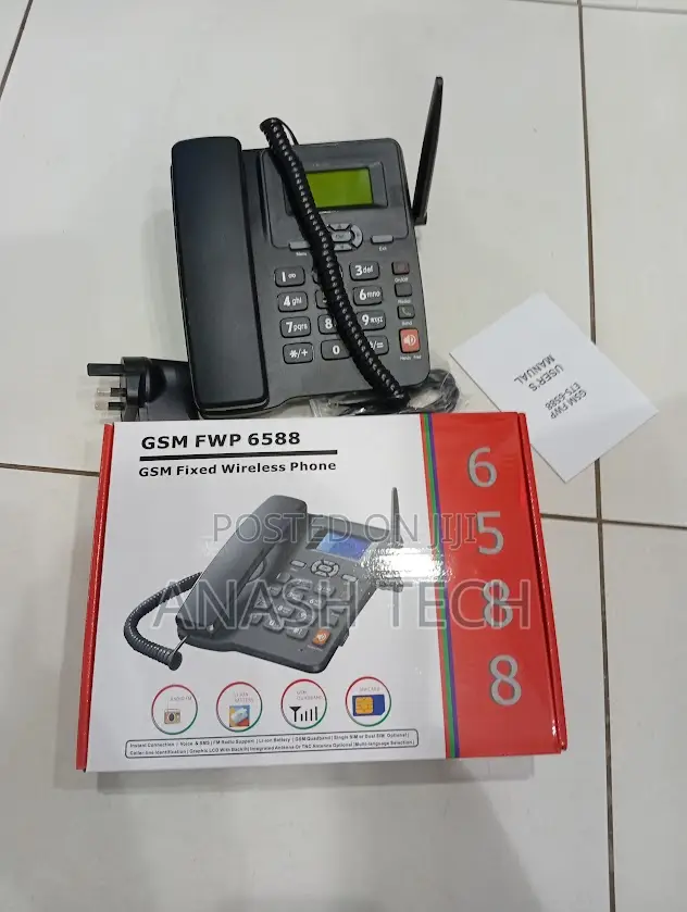 Customised Dual Sim GSM 6588 Deskphone With Battery