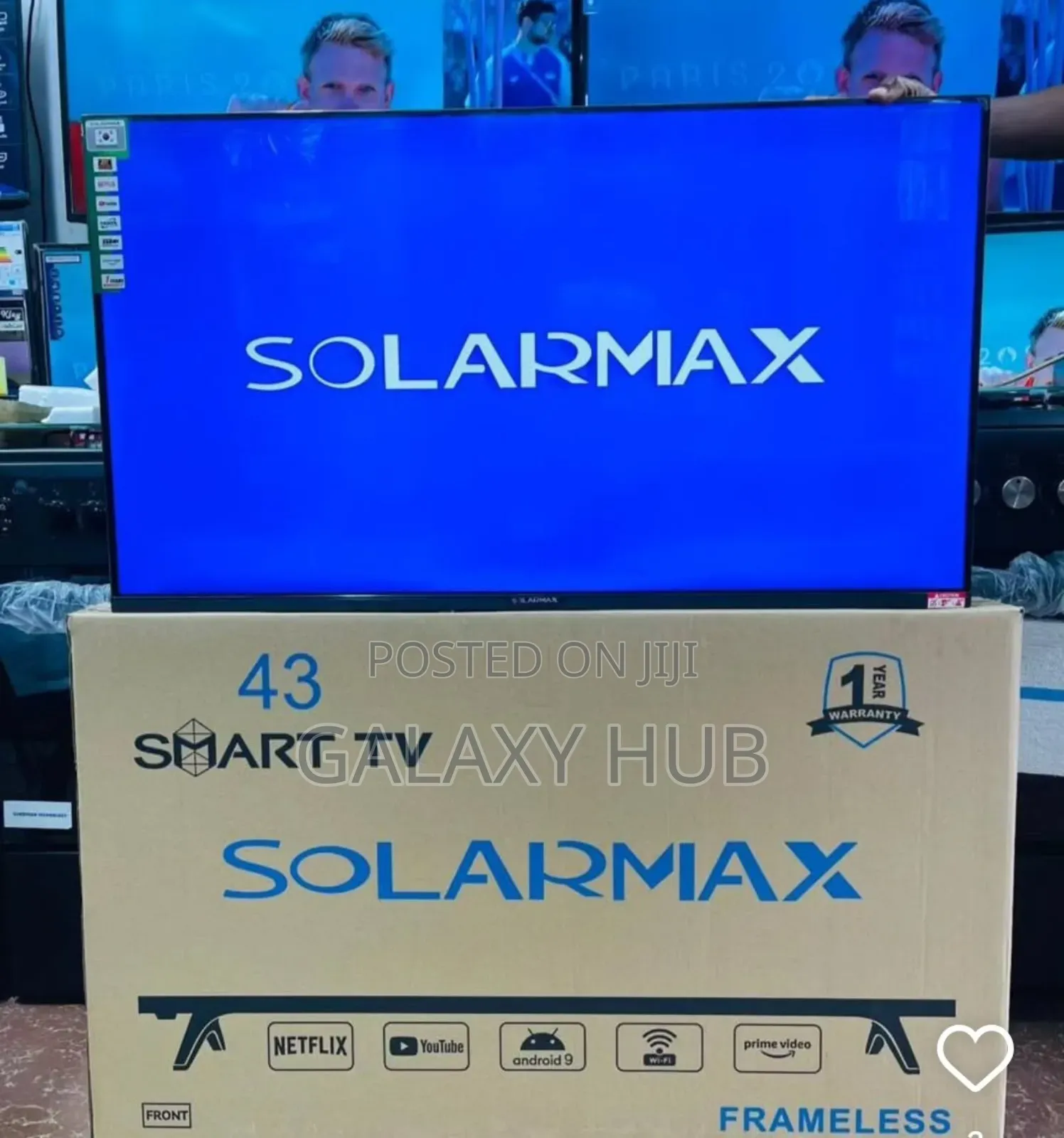 Solarmax 43 Inches Smart Android Digital Tv Bluetooth Qled Enabled