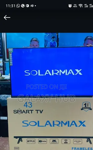 Solarmax 43 Inches Smart Android Digital Tv Bluetooth Qled Enabled