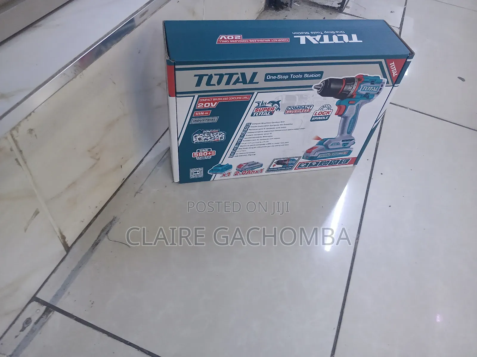 Total Tdli205582 Compact Brushless Cordless Drill 20v