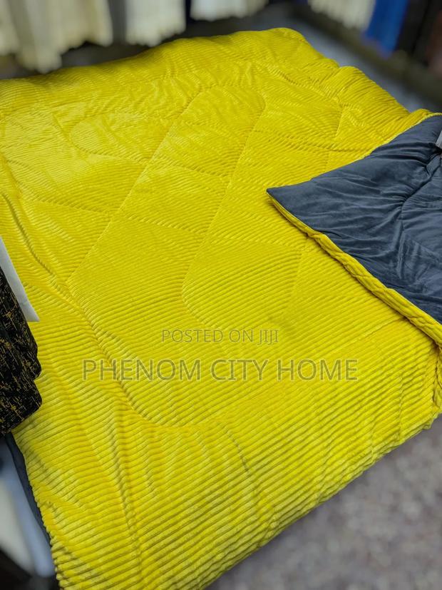 Bright Warm Velvet Duvet Set Available - main view