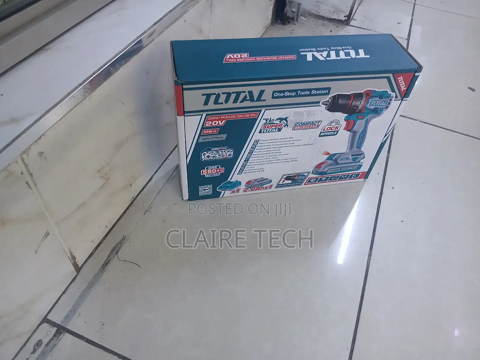 Total Tidli20968 Brushless Cordless Impact Drill 20v