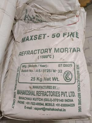 Maxset 50 Fine Refractory Mortar – High-Temp Fire Cement - thumbnail 2