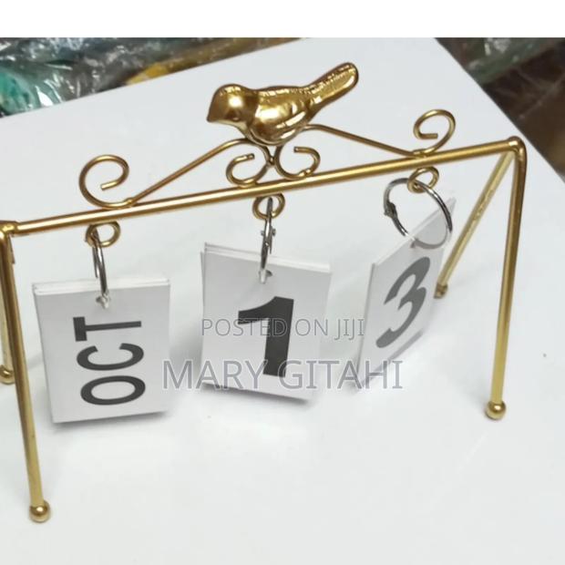 Desk Calendar Metal Craft Standing Flip