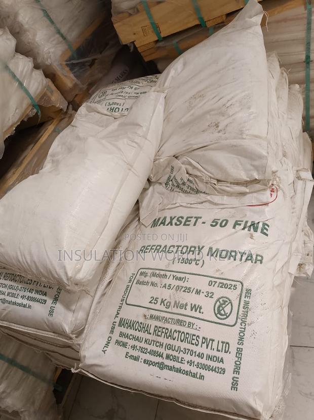 Maxset 50 Fine Refractory Mortar – High-Temp Fire Cement - thumbnail 3