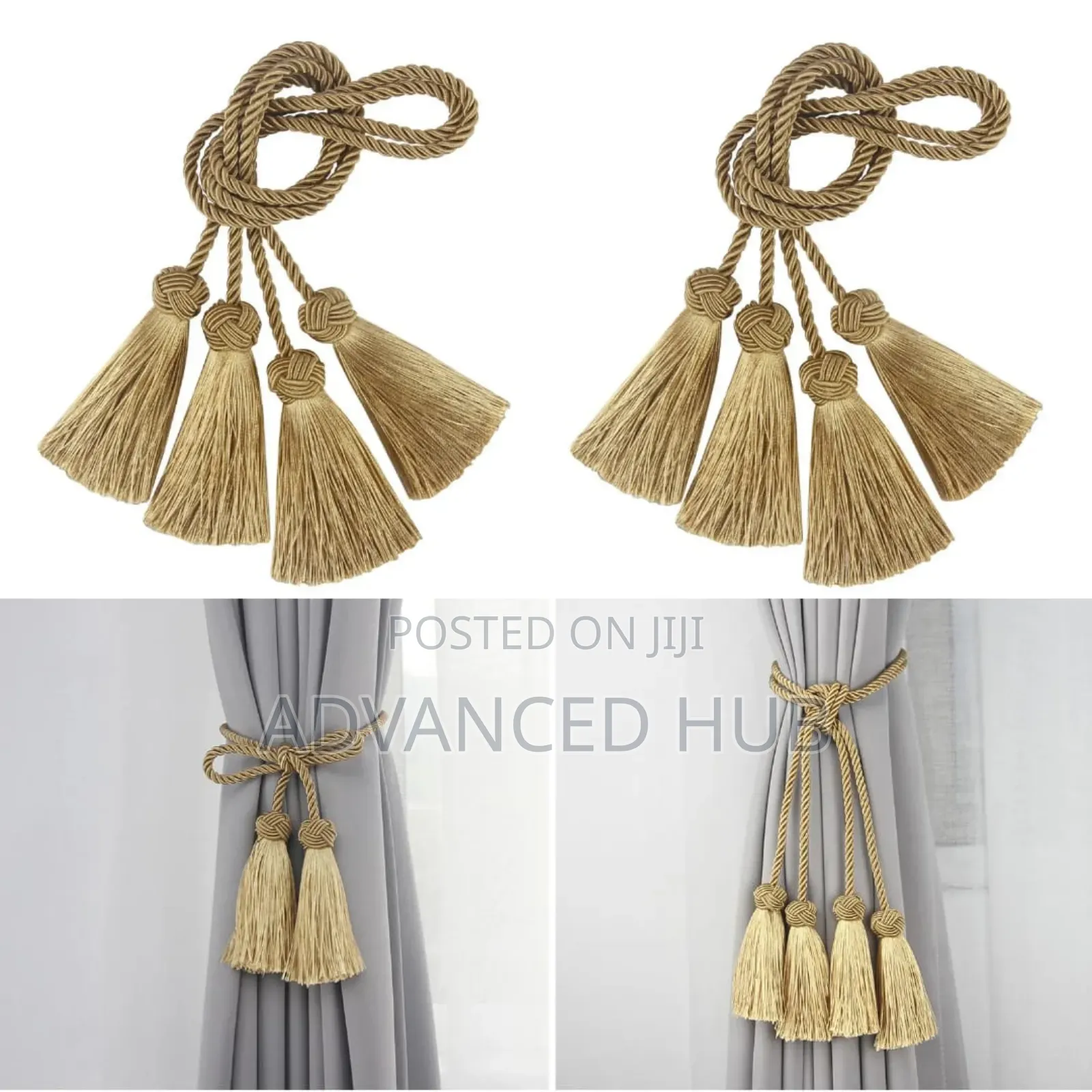 1 Pair Tassel Curtai Tieback