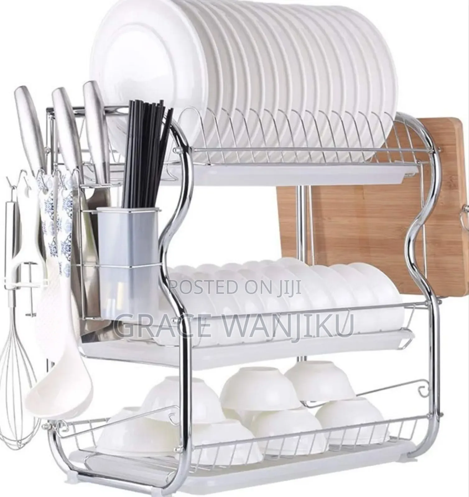 3layer Dishrack Stainless Steel
