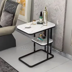 Luxury Marble Textured Side Table