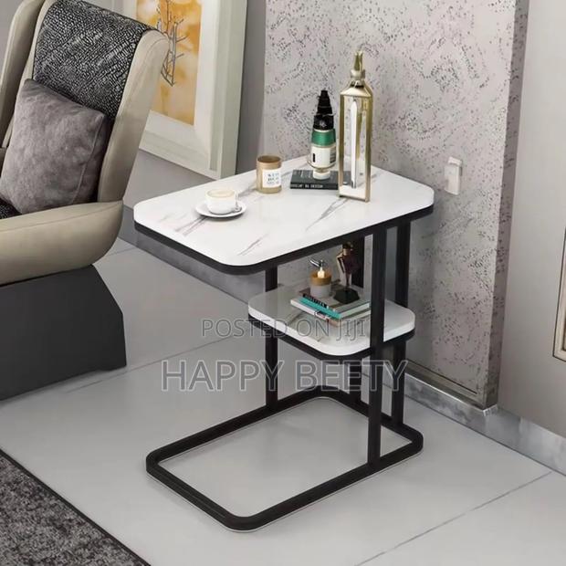 Luxury Marble Textured Side Table - thumbnail 4