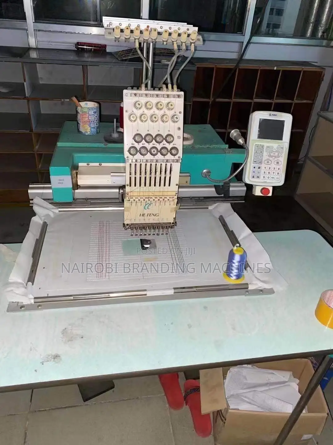 1 Head Embroidery Machine Industrial Use Computerized Device