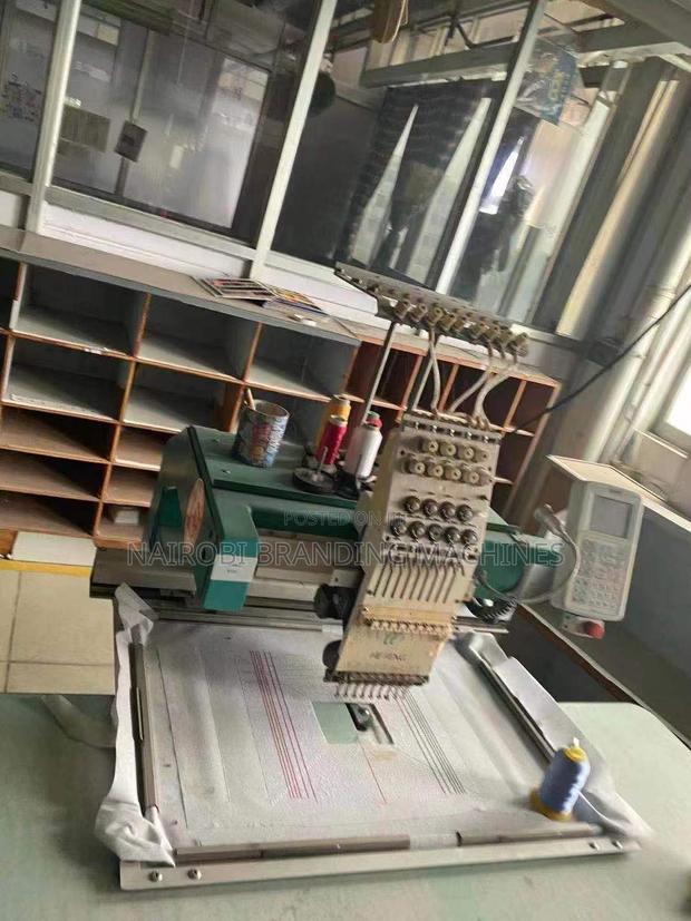 Single Head 9 Needles Embroidery Machine - Chainstitch Embroidery
