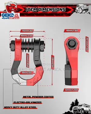 D Ring Shackles 3/4" Split Shackles, 44,000lbs