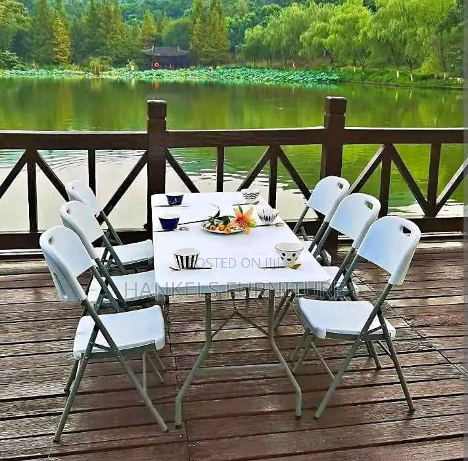 Foldable Dining/Study Table – Premium Plastic