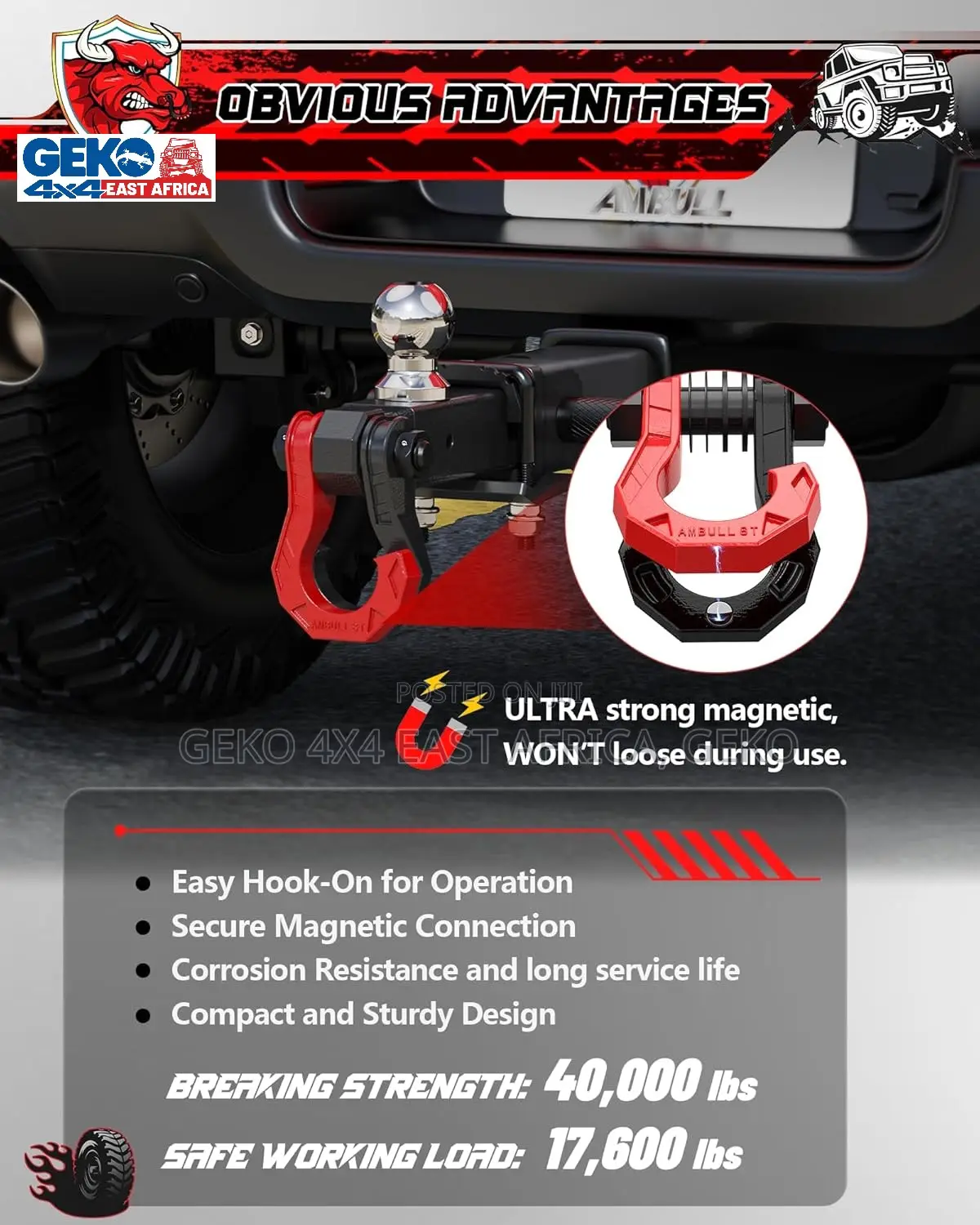 D Ring Shackles 3/4" Split Shackles, 44,000lbs