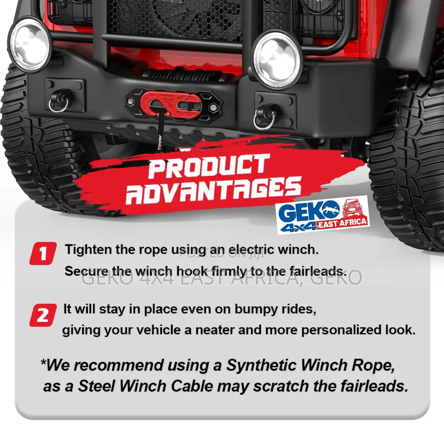 Synthetic Winch Hawse Fairlead Upgrade With Hook