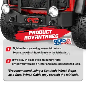 Synthetic Winch Hawse Fairlead Upgrade With Hook