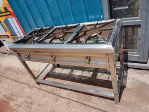 Stainless Steel Three Burner Gas Cooker