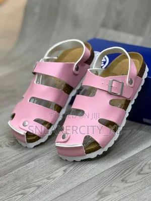 Pink Cork Sandals