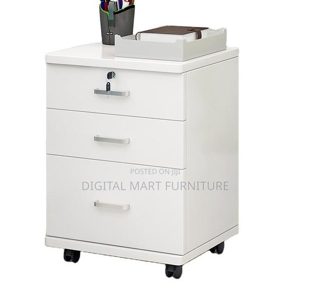 Three Drawer White Boss Fie Storage Unit - thumbnail 3