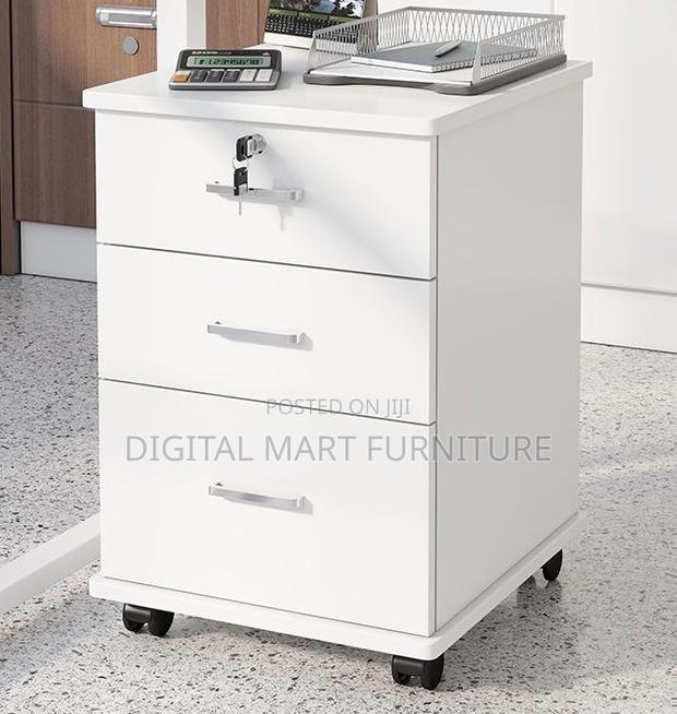 Three Drawer White Boss Fie Storage Unit - thumbnail 4