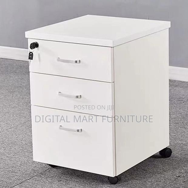 Three Drawer White Boss Fie Storage Unit - thumbnail 5
