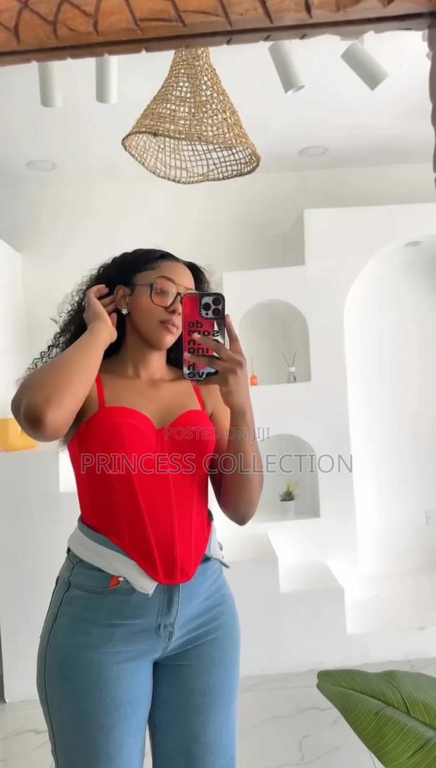 Corset Cotton Crop Top - thumbnail 3