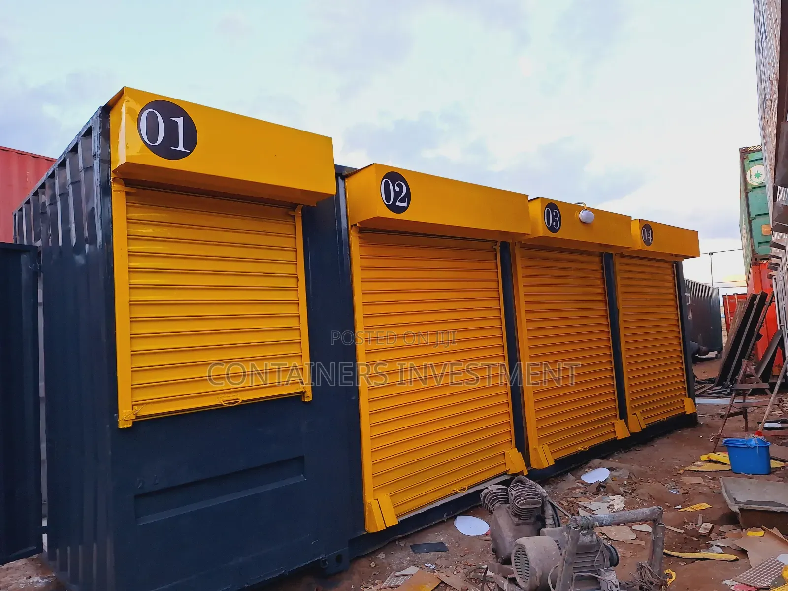 20ft Container Stalls- We Refurbish Shipping Containers.