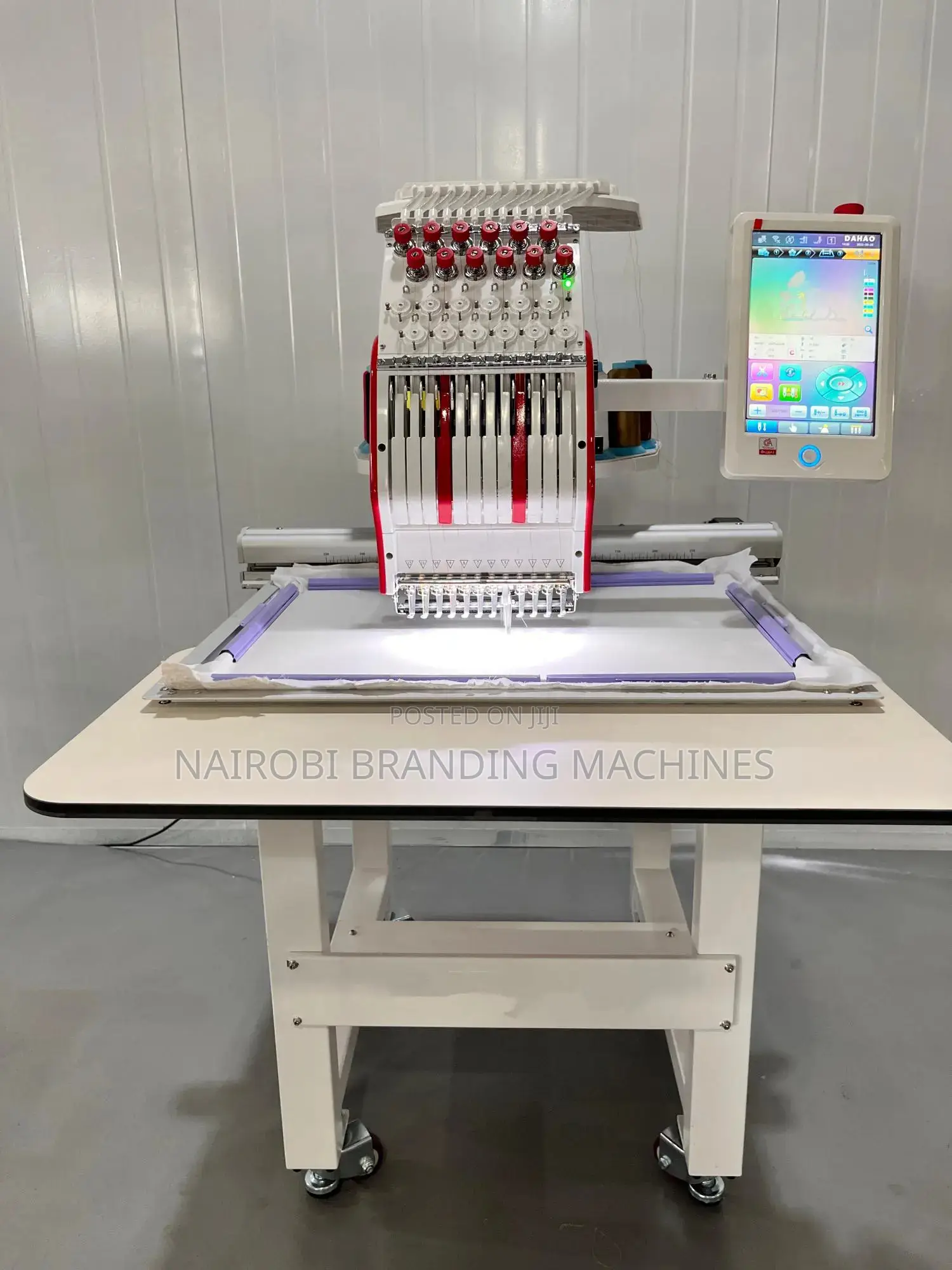 12 Needle T Shirt Sewing Machine,Single Head Embroidery Machine
