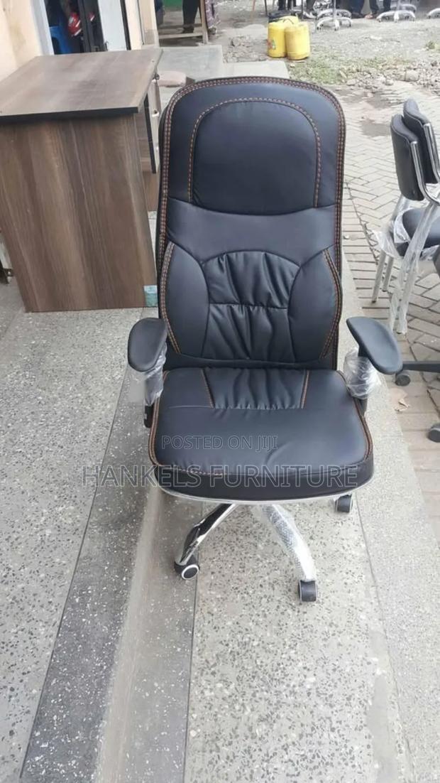 Leather High Back Orthopedic Office Chair - main view