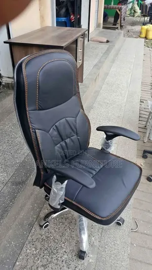 Leather High Back Orthopedic Office Chair