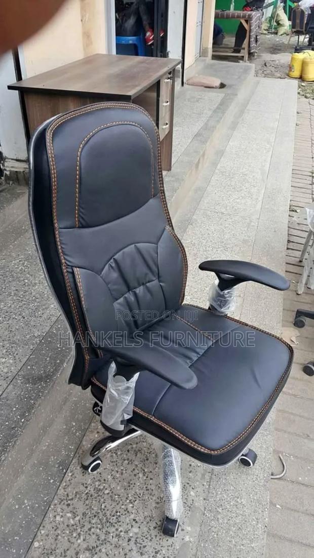 Leather High Back Orthopedic Office Chair - thumbnail 3