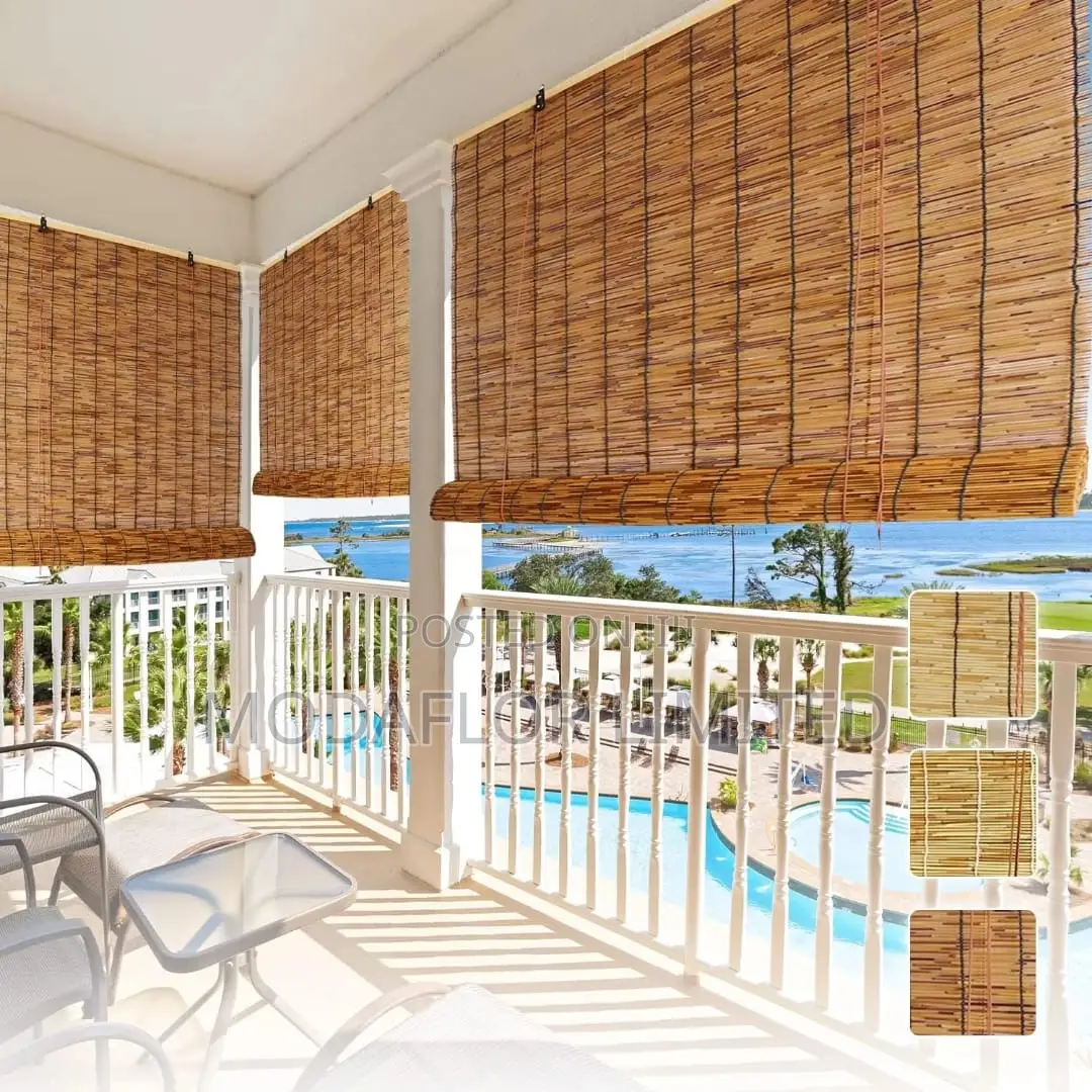 Classic Bamboo Roll-Up Blinds for Home