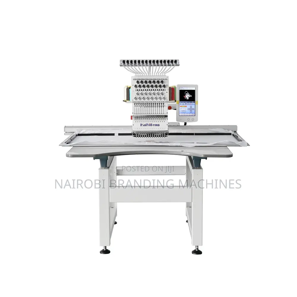 Single Flat Head Garment Embroidery Machine Pillow Towel T-Shirt Cap