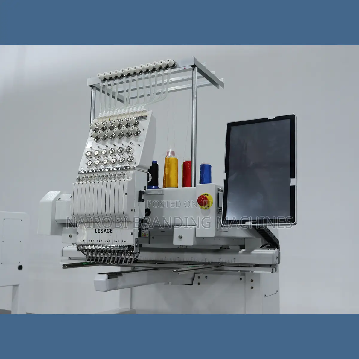 One Head Embroidery Machine With 9 Needles - Computerized Economical