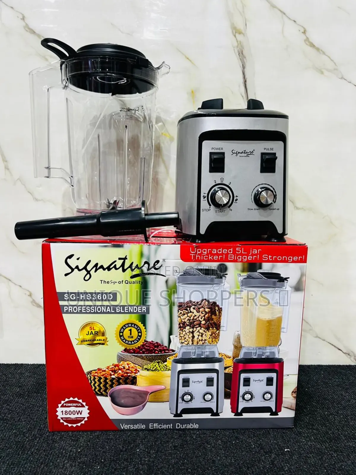Signature* ( *Sg-Hs306d* ) 5l Jar Commercial Blender With *1800w* Powe