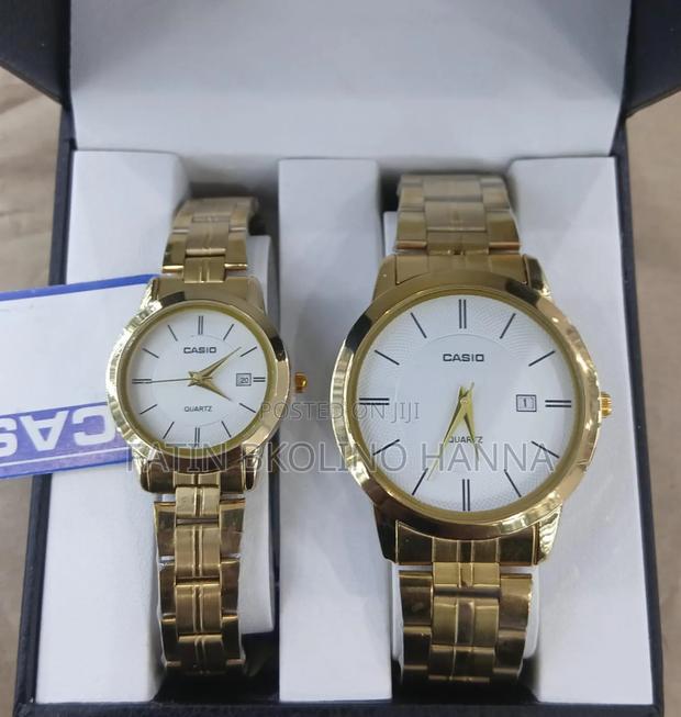 Gold Couple Watch Set