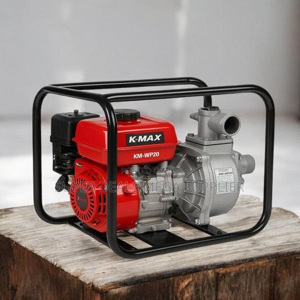 K- Max 2 Inch 7hp Petrol Water Pump Efficient Engine and Portable Cage