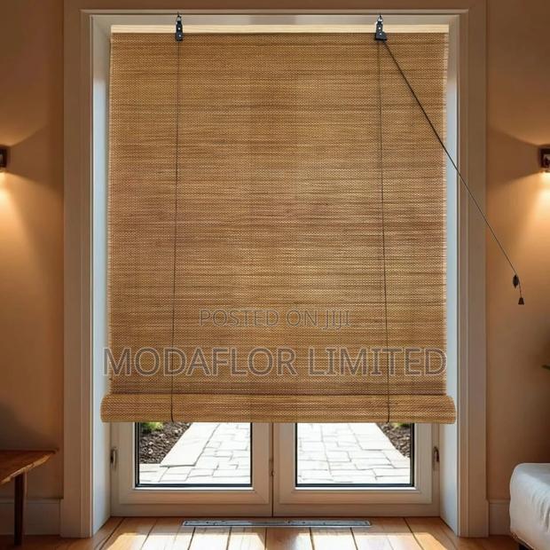 Natural Weave Bamboo Roller Blinds - main view