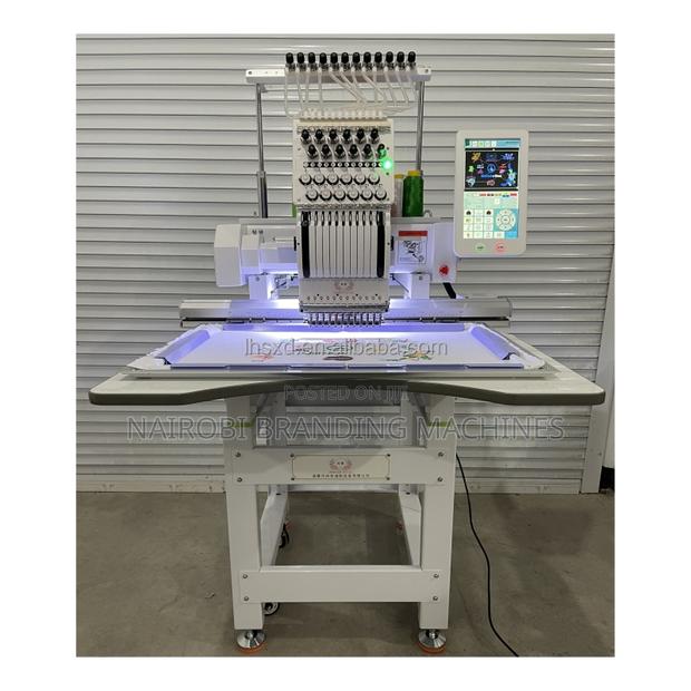 Industrial Single Head Plain Embroidery Machines Cap/Hat/T Shirt