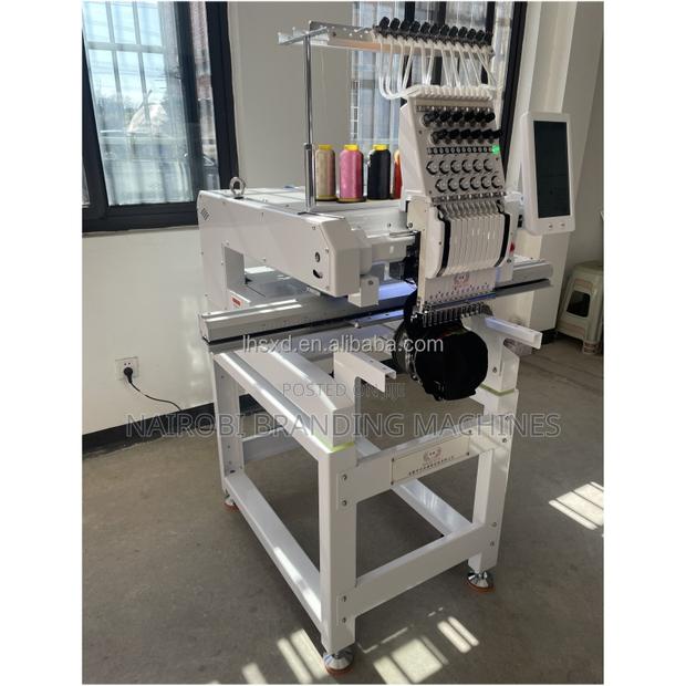 Computerized Head Embroidery Machine Price for Hat Leather Bag