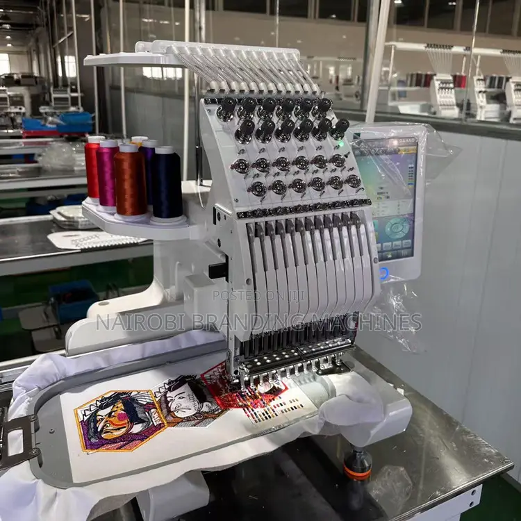 9/12/15 Needle Apparel Machinery Single Head Tshirt Embroidery Machine