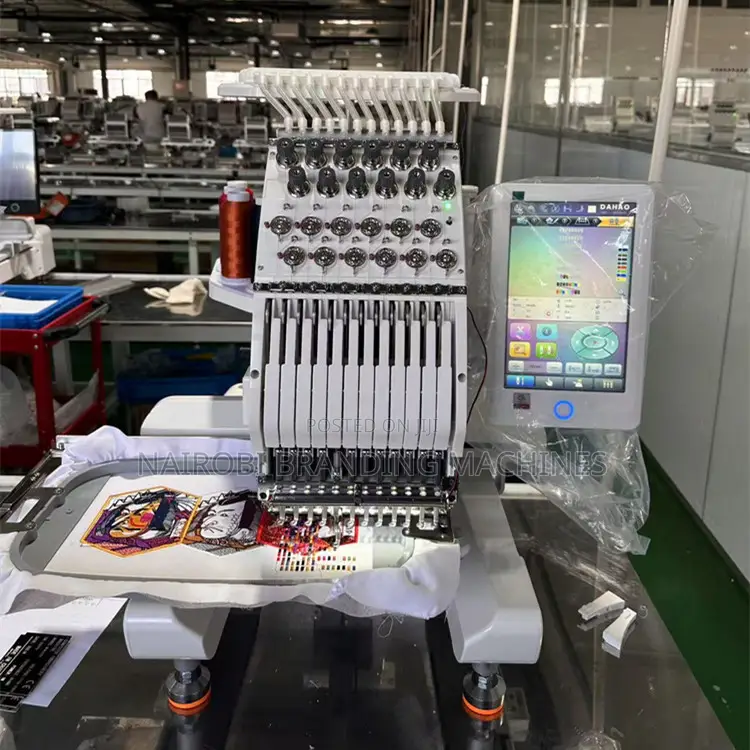 Hat Embroidery Machine 12 Needle Single Head Caps Embroidery Machine