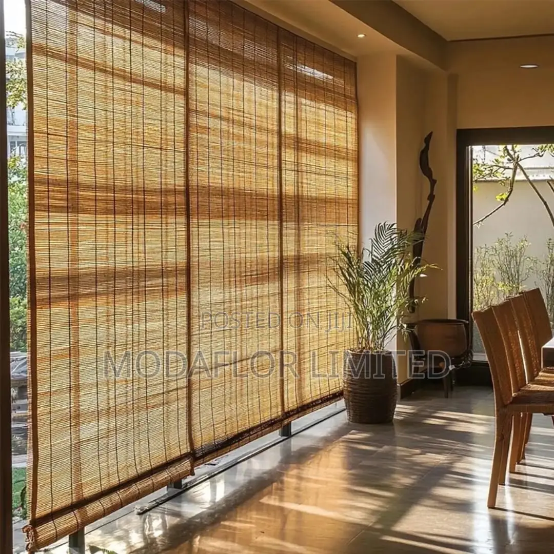 Affordable Bamboo Roll-Up Window Covers