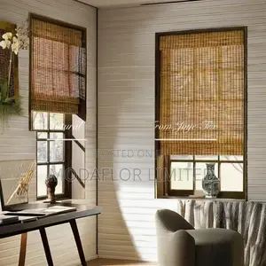 Light- Filtering Bamboo Roller Curtains
